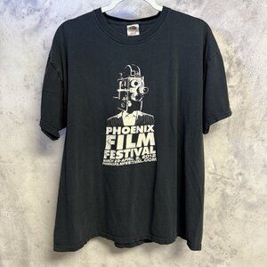 Phoenix Film Festival T Shirt Mens XL 23x25 Black 2012 Short Sleeve